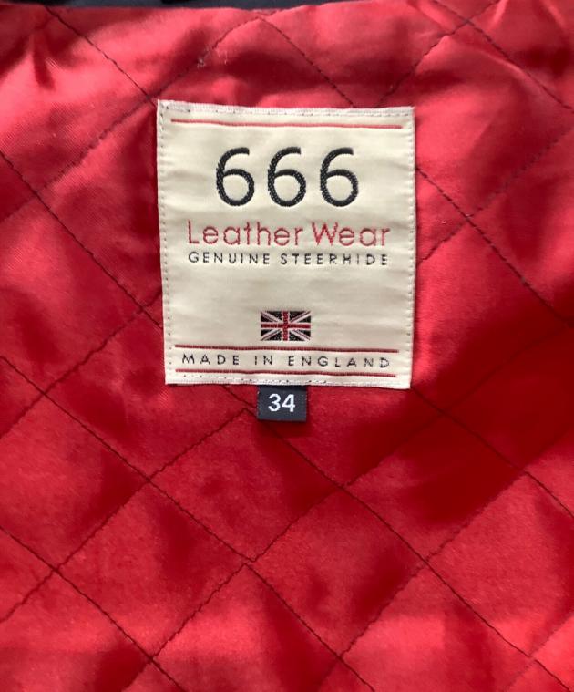 中古・古着通販】666 (666) ダブルライダースジャケット ネイビー