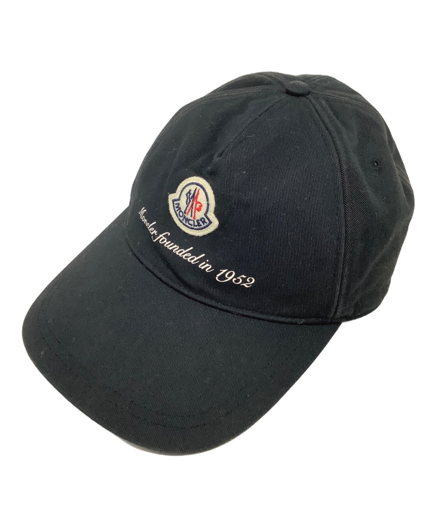 未使用品 モンクレール ブラック キャップ 帽子 中古・古着通販】MONCLER (モンクレール) ベースボールキャップ