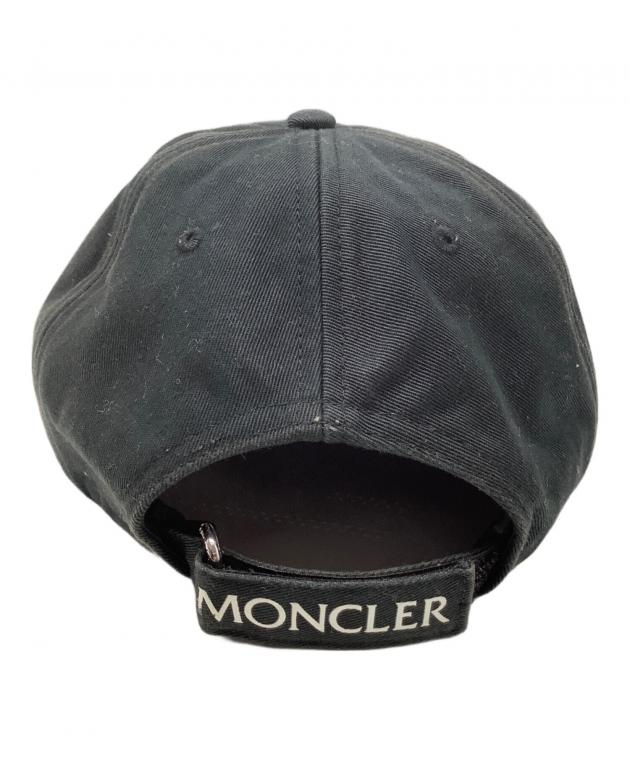 モンクレール ブラック ベースボールキャップ TG UNI 中古・古着通販】MONCLER (モンクレール) ベースボールキャップ