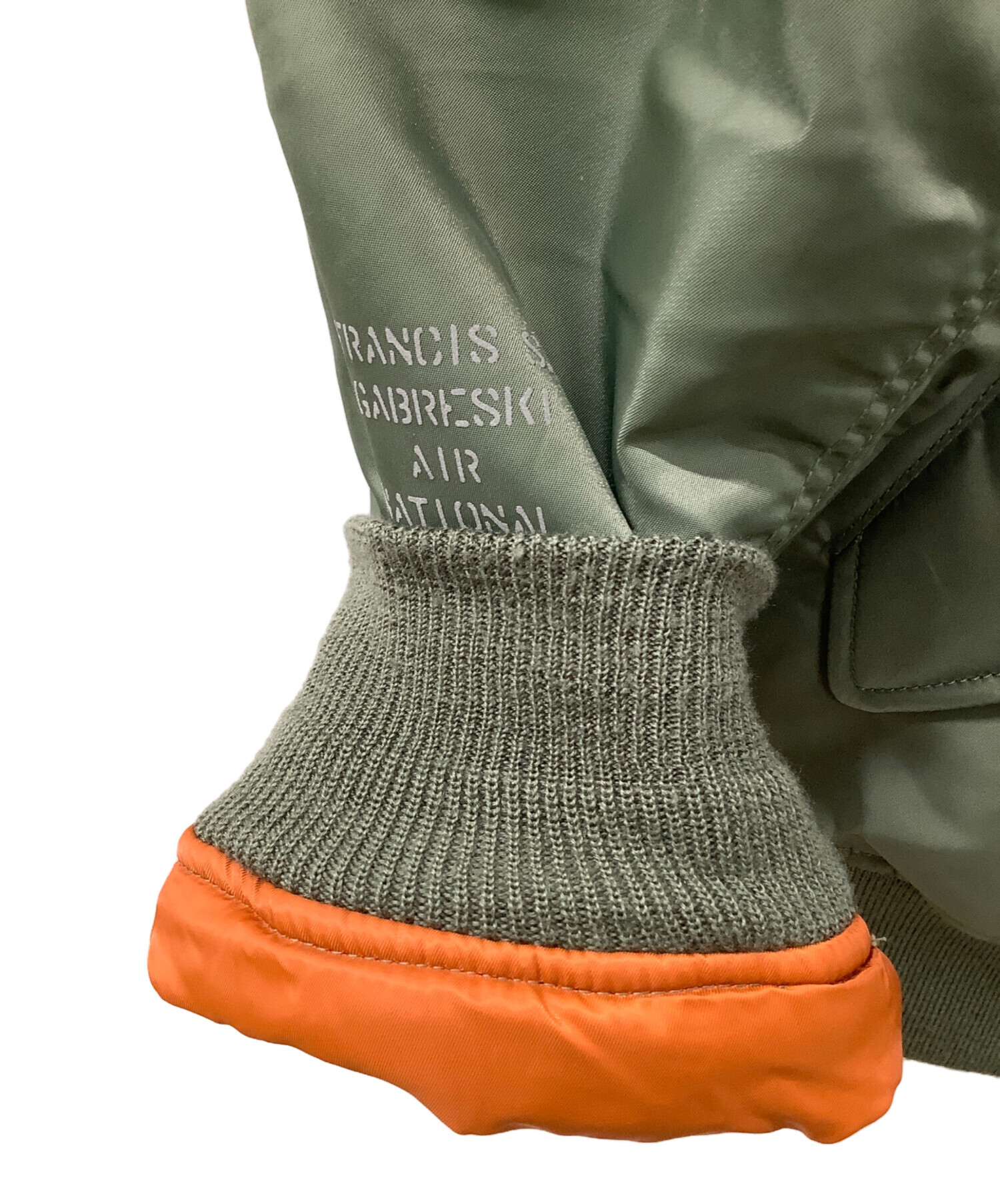 ヴィンテージ☆アヴィレックス☆MA-1☆リバーシブル☆ナイロン☆グリーン！ 中古・古着通販】AVIREX (アヴィレックス) リバーシブルMA-1ジャケット