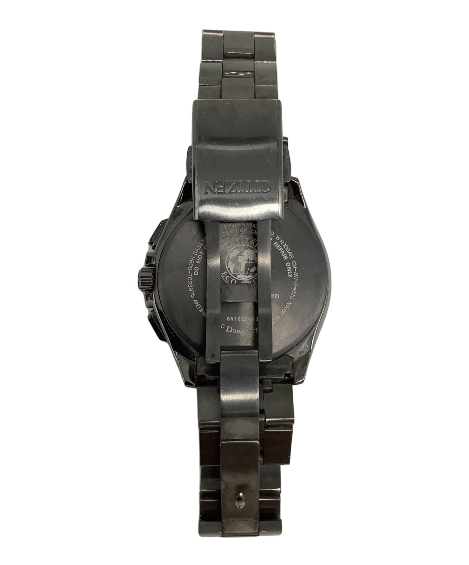 【中古】シチズン アテッサ アクトライン エコドライブ電波 中古・古着通販】CITIZEN (シチズン) アテッサ ブラックチタン