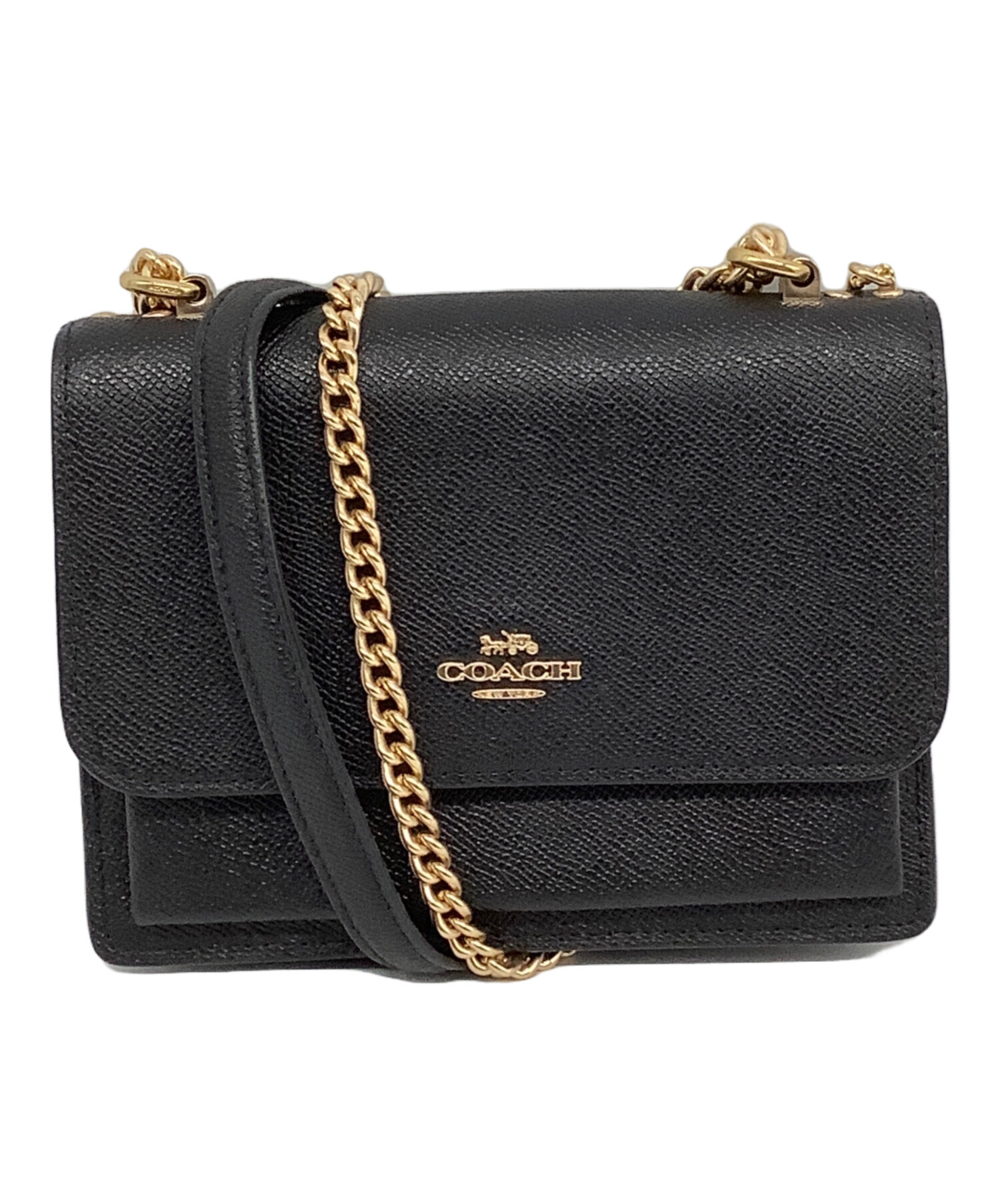 【未使用】coach コーチ　ミニクレア　クロスボディバッグ　ブラック 中古・古着通販】COACH (コーチ) ミニ クレア クロスボディ バッグ