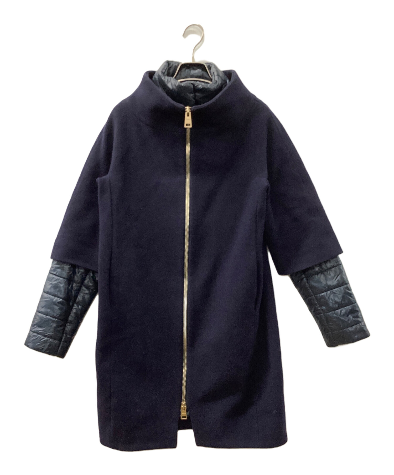 中古・古着通販】HERNO (ヘルノ) 切替ダウンコート ネイビー サイズ:38