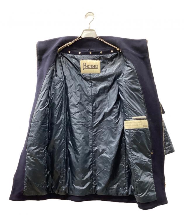 中古・古着通販】HERNO (ヘルノ) 切替ダウンコート ネイビー サイズ:38