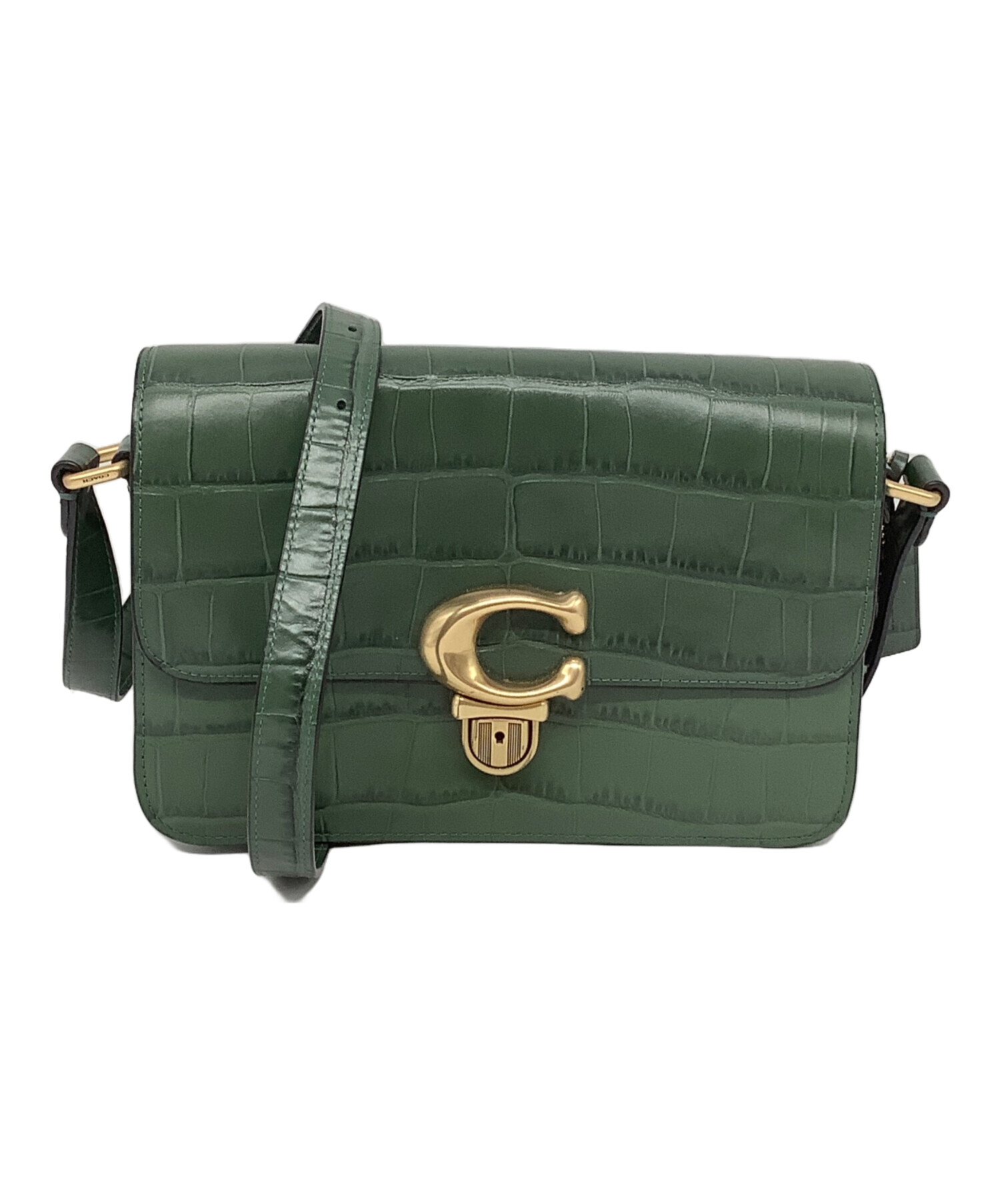 中古・古着通販】COACH (コーチ) Studio Shoulder Bag グリーン