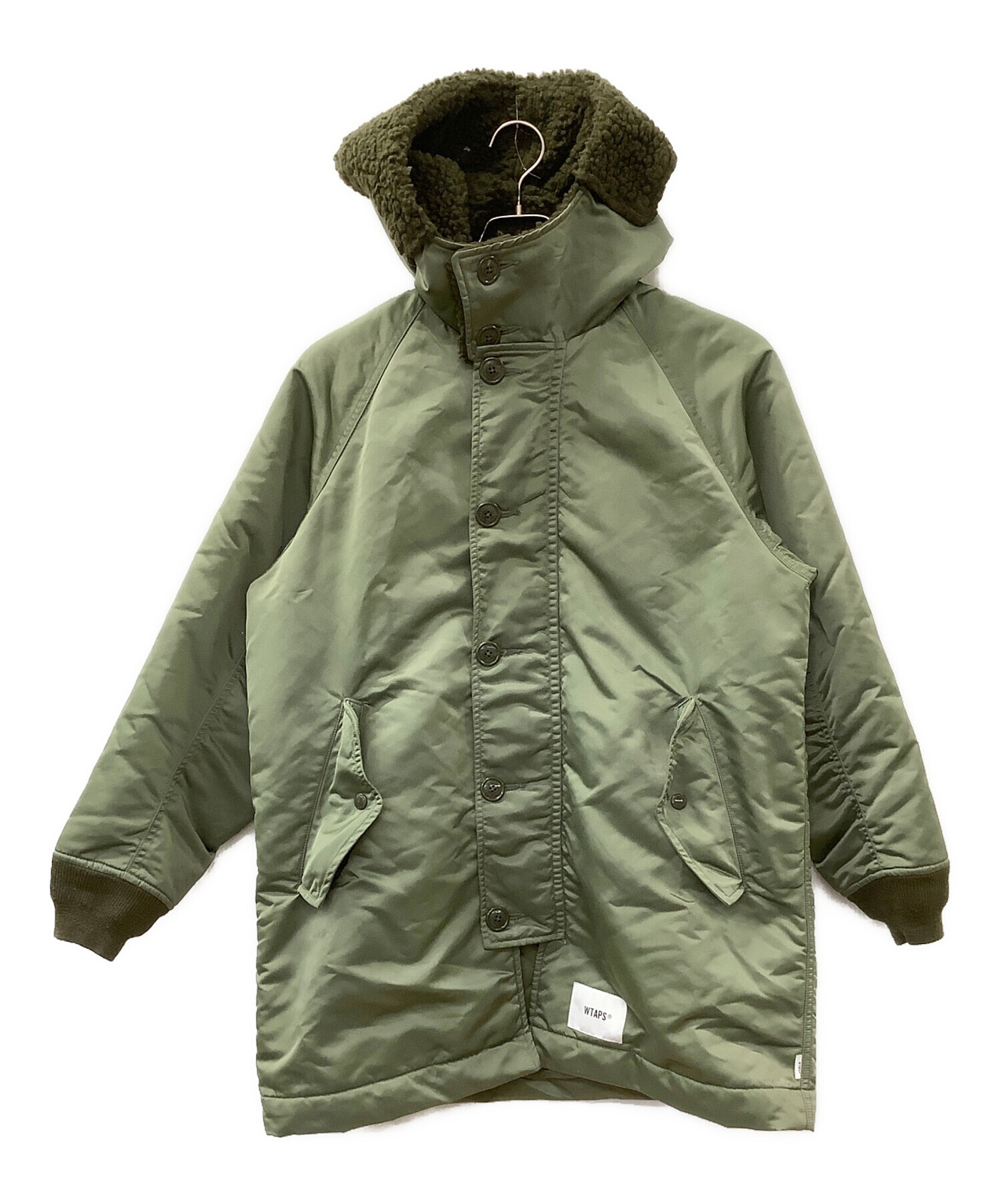 WTAPS ダブルタップス　モッズコート 中古・古着通販】WTAPS (ダブルタップス) モッズコート オリーブ