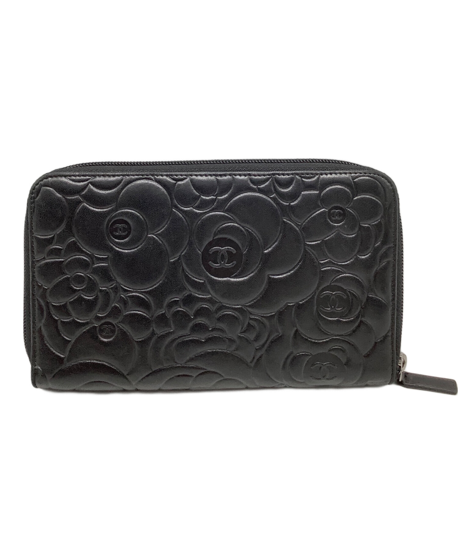 中古・古着通販】CHANEL (シャネル) カメリア ラウンドファスナー長