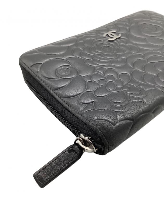 中古・古着通販】CHANEL (シャネル) カメリア ラウンドファスナー長