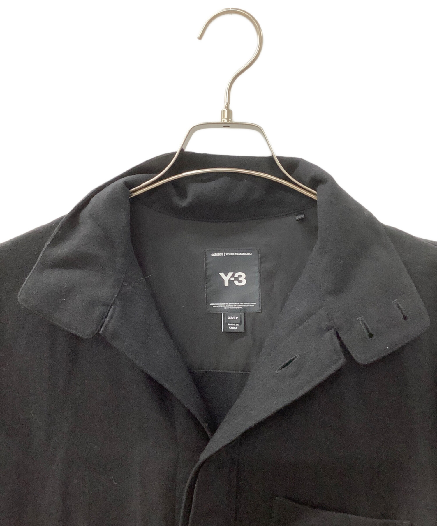 中古・古着通販】Y-3 (ワイスリー) FLANNEL SHIRT ブラック サイズ:XS