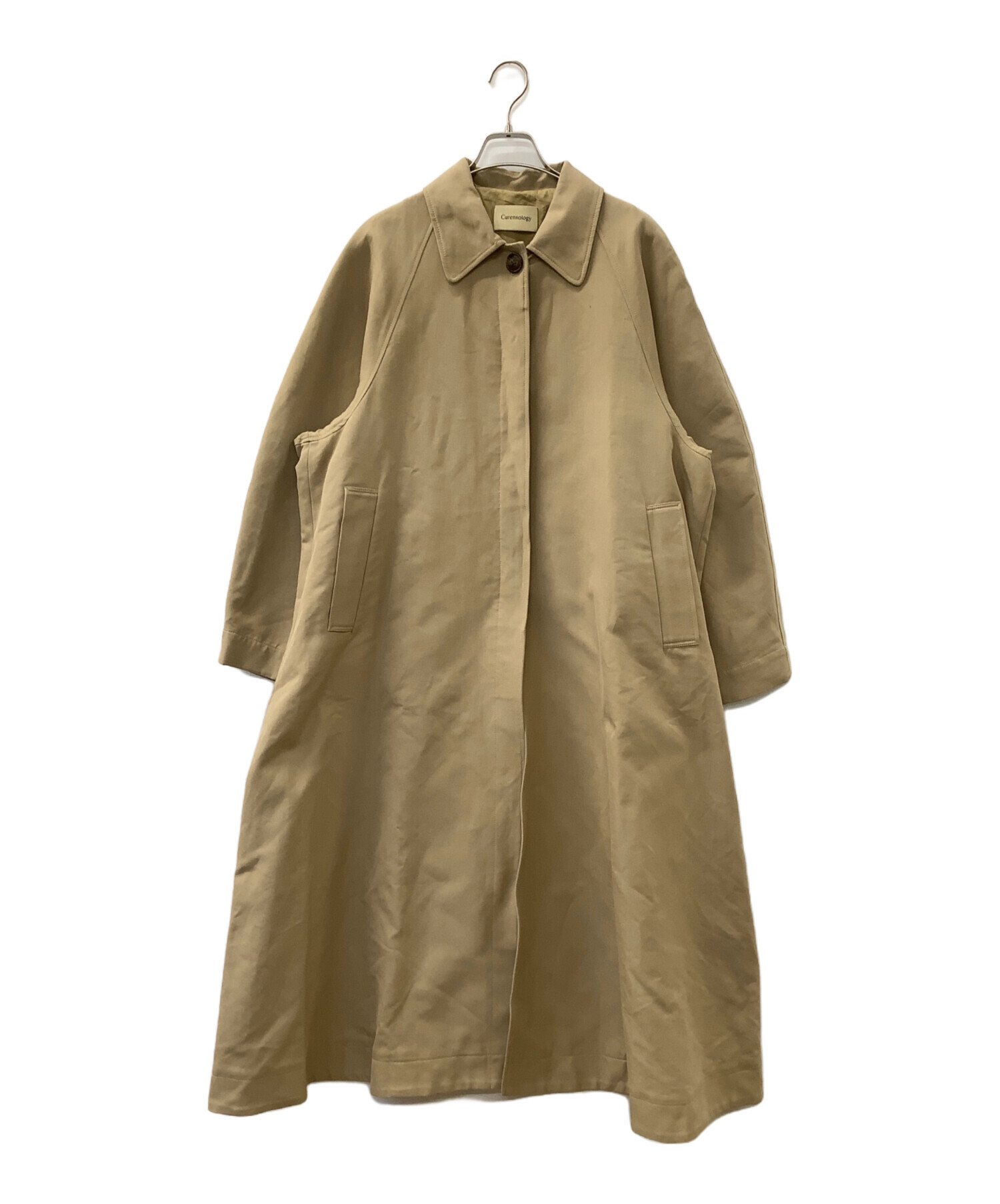 Curensology　カレンソロジー　ステンカラーコート　ベージュ 中古・古着通販】Curensology (カレンソロジー) ステンカラーコート