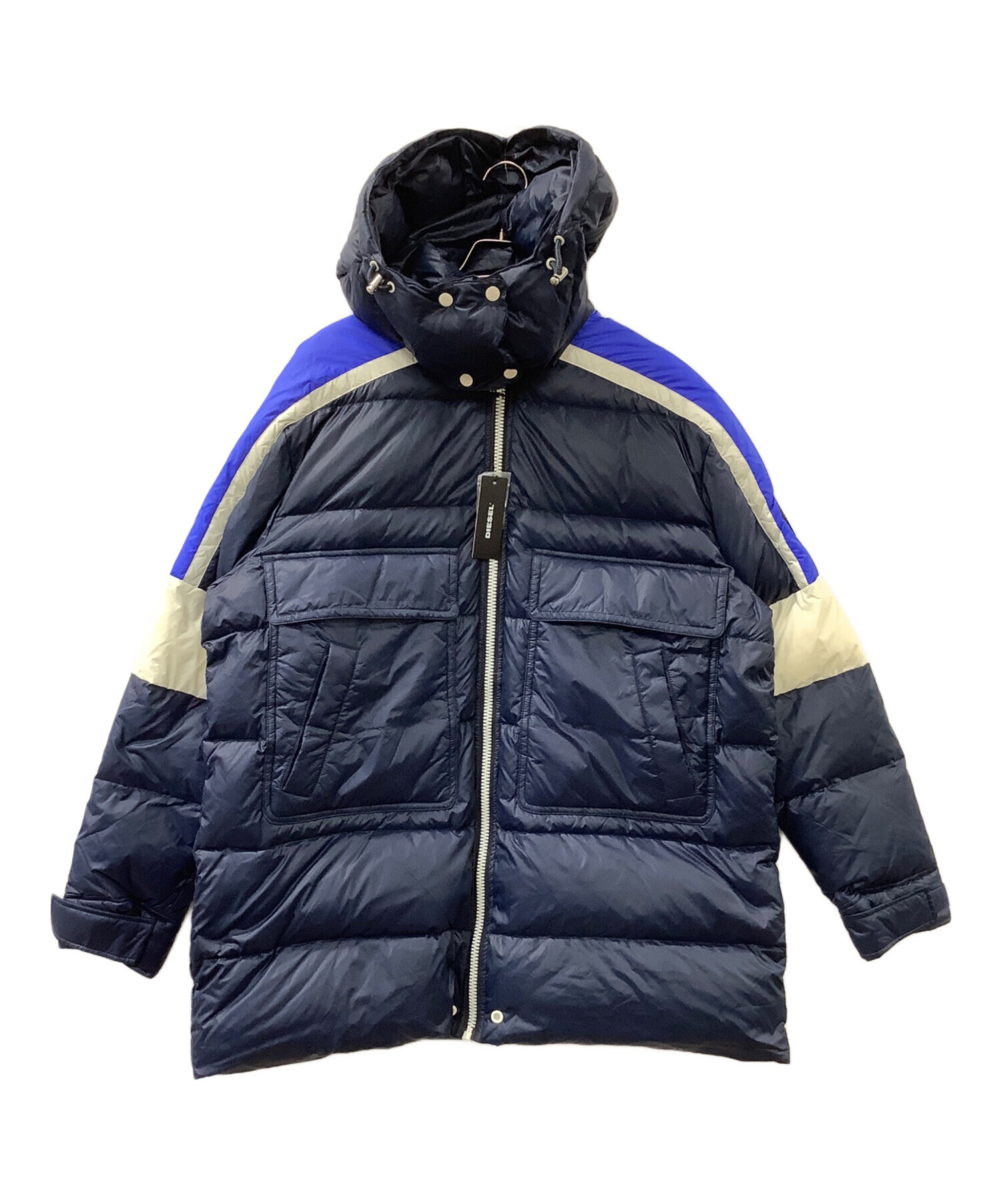中古・古着通販】DIESEL (ディーゼル) ダウンコート ネイビー サイズ:S 