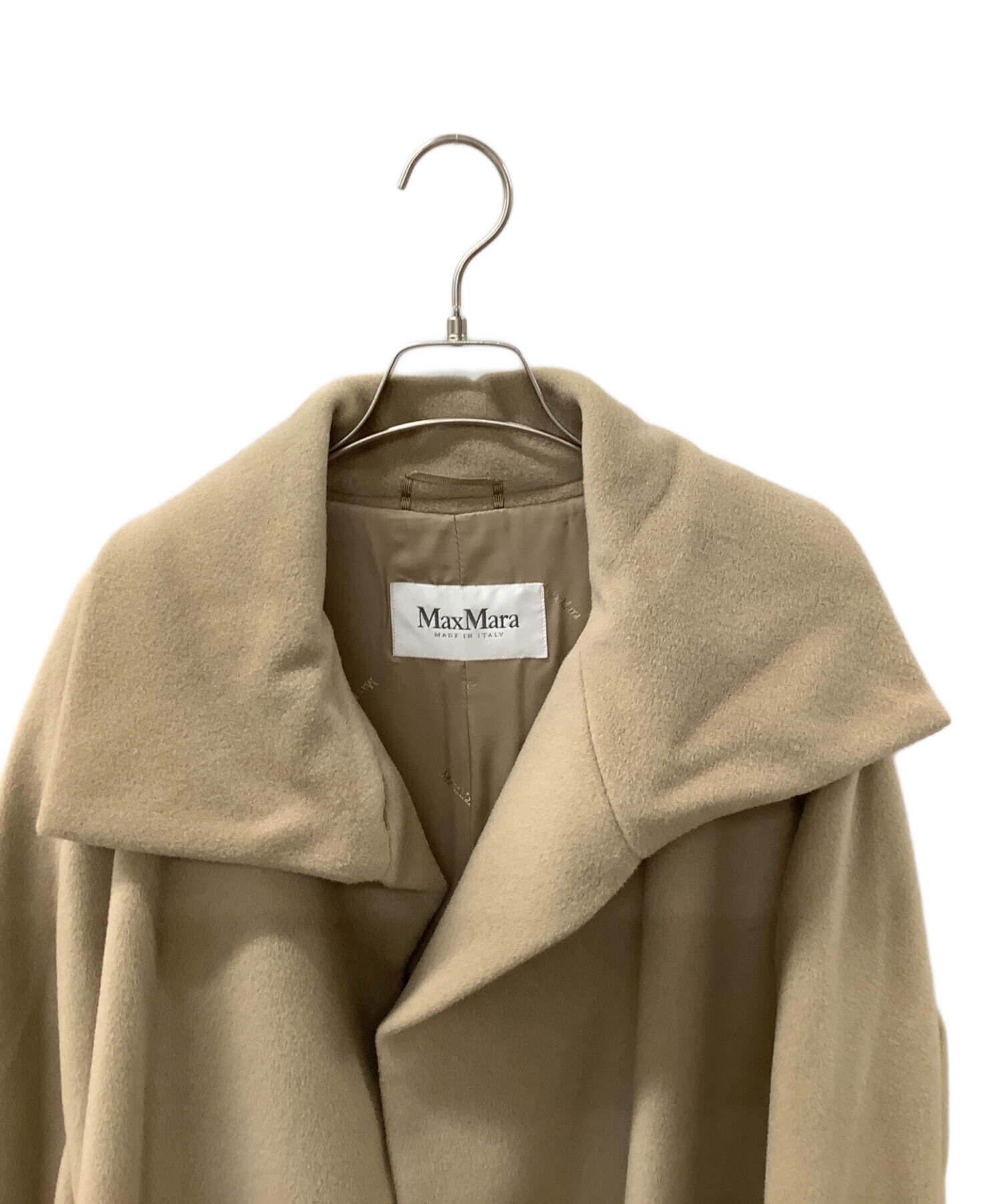 MaxMara ウールジャケット 42 ベージュ M〜L相当 中古・古着通販】MaxMara (マックスマーラ) ウールコート ベージュ