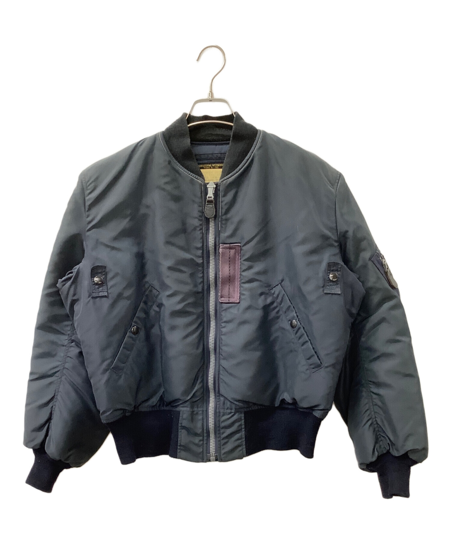 U.S. AIR FORCE フライトジャケット サイズ38 ネイビー 中古・古着通販】US.AIR FORCE (ユーエスエアフォース) フライング