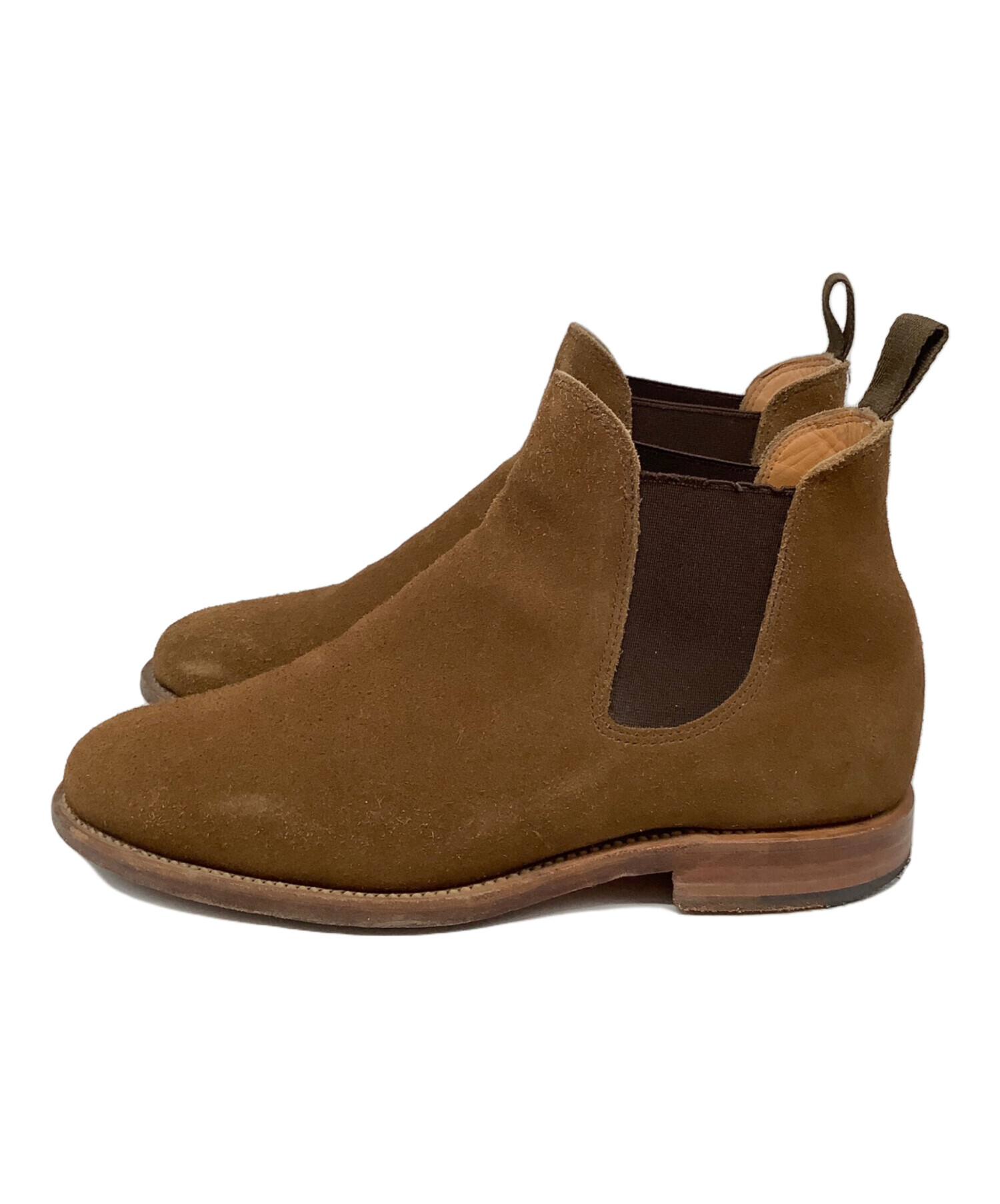 中古・古着通販】VIBERG (ヴィバーグ) サイドゴアブーツ ブラウン 