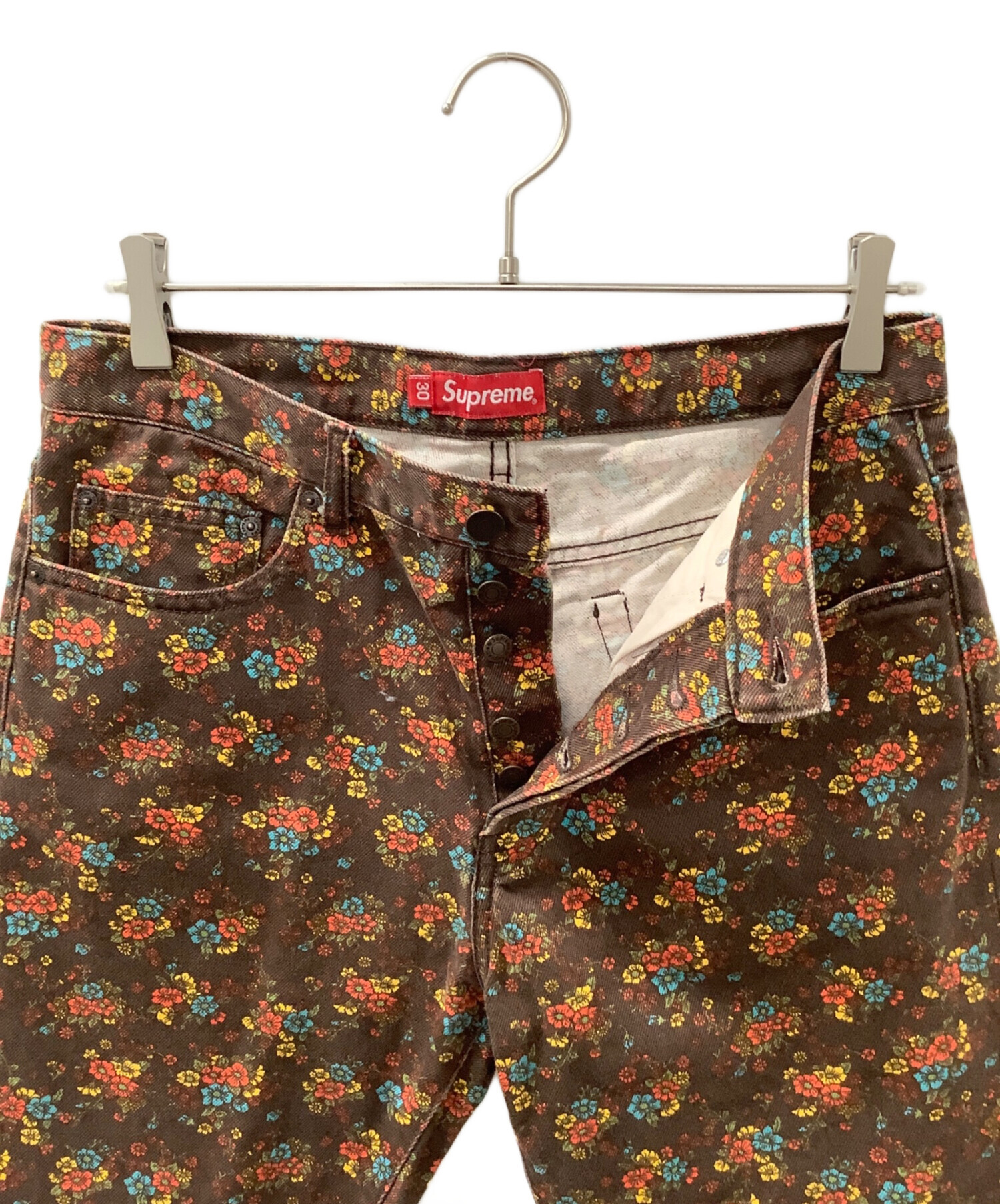 中古・古着通販】SUPREME (シュプリーム) Flowers デニムパンツ