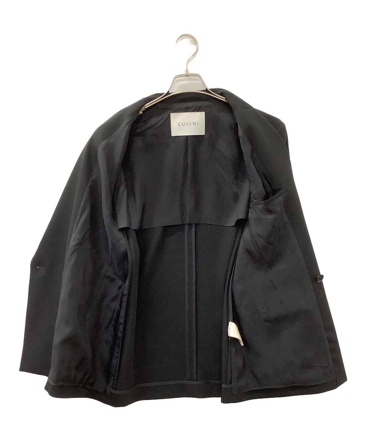 中古・古着通販】CULLNI (クルニ) テーラードジャケット ブラック 