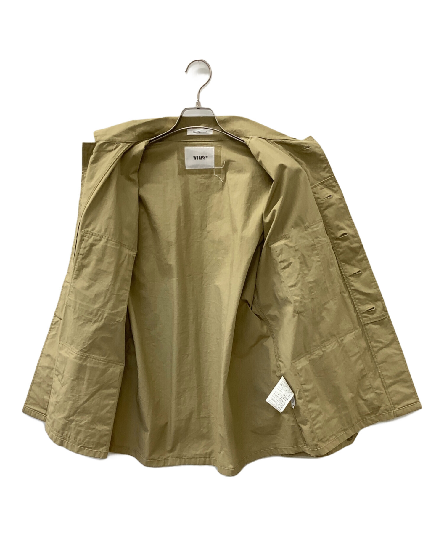 中古・古着通販】WTAPS (ダブルタップス) SHIRT.NYCO.RIPSTOP ベージュ