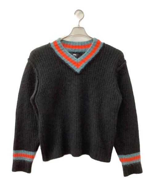 中古・古着通販】stussy (ステューシー) Vネック ブラック サイズ:M