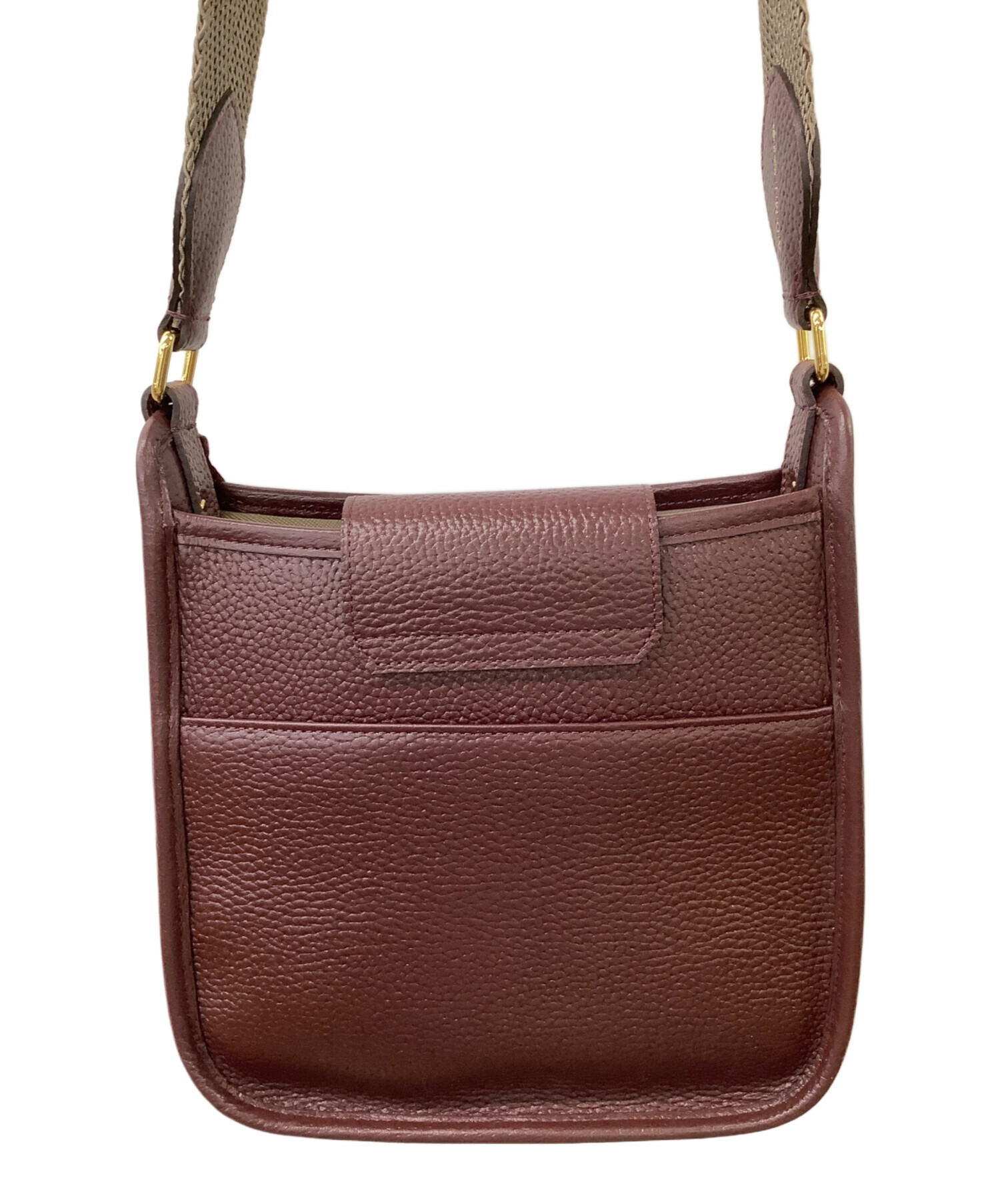 希少！A.D.M.J. 牛革シュリンク型押し　クロスボディバッグ　アク エーディーエムジェイ 牛革シュリンク型押し クロスボディバッグ