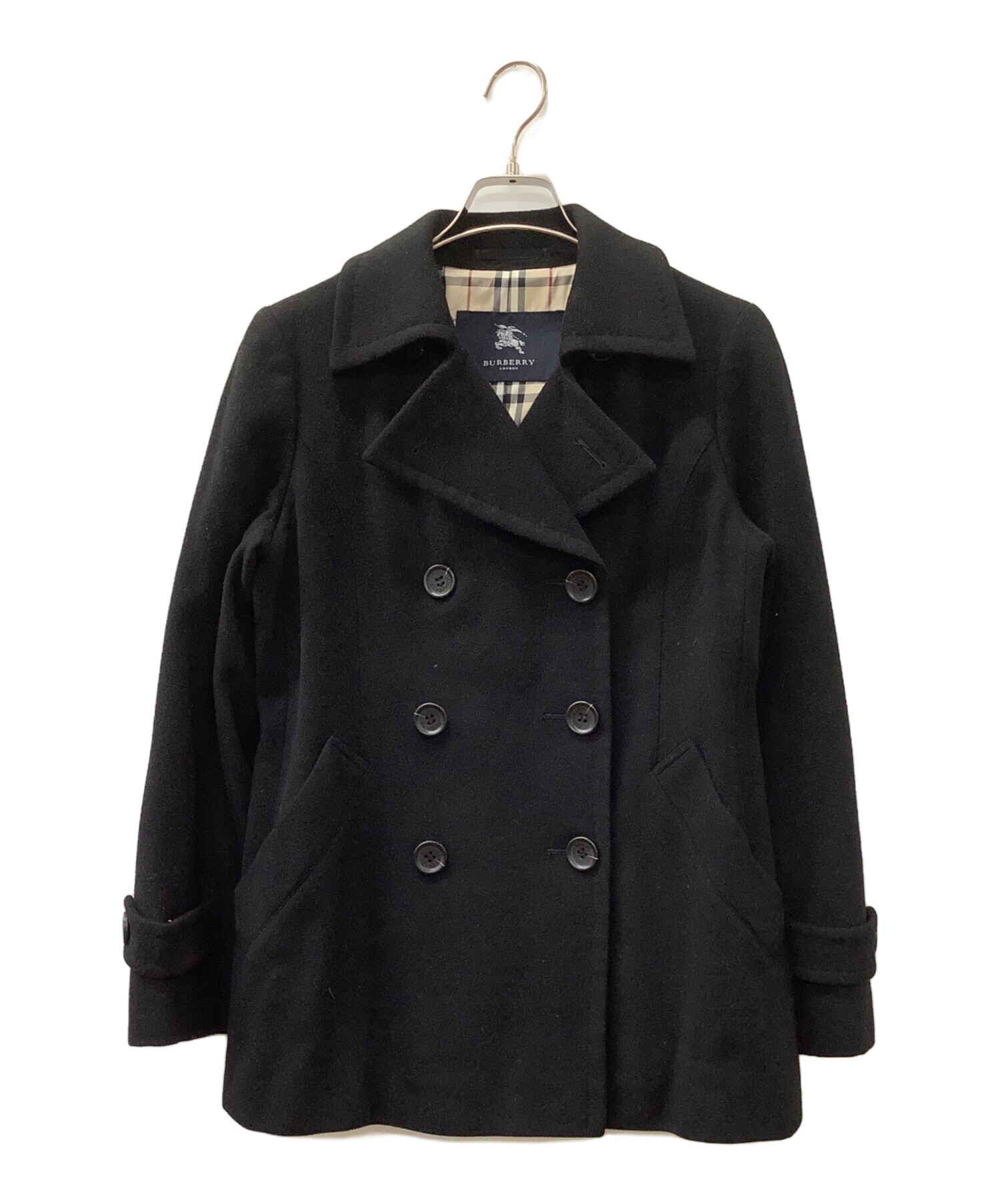 中古・古着通販】BURBERRY (バーバリー) ショートコート ブラック 