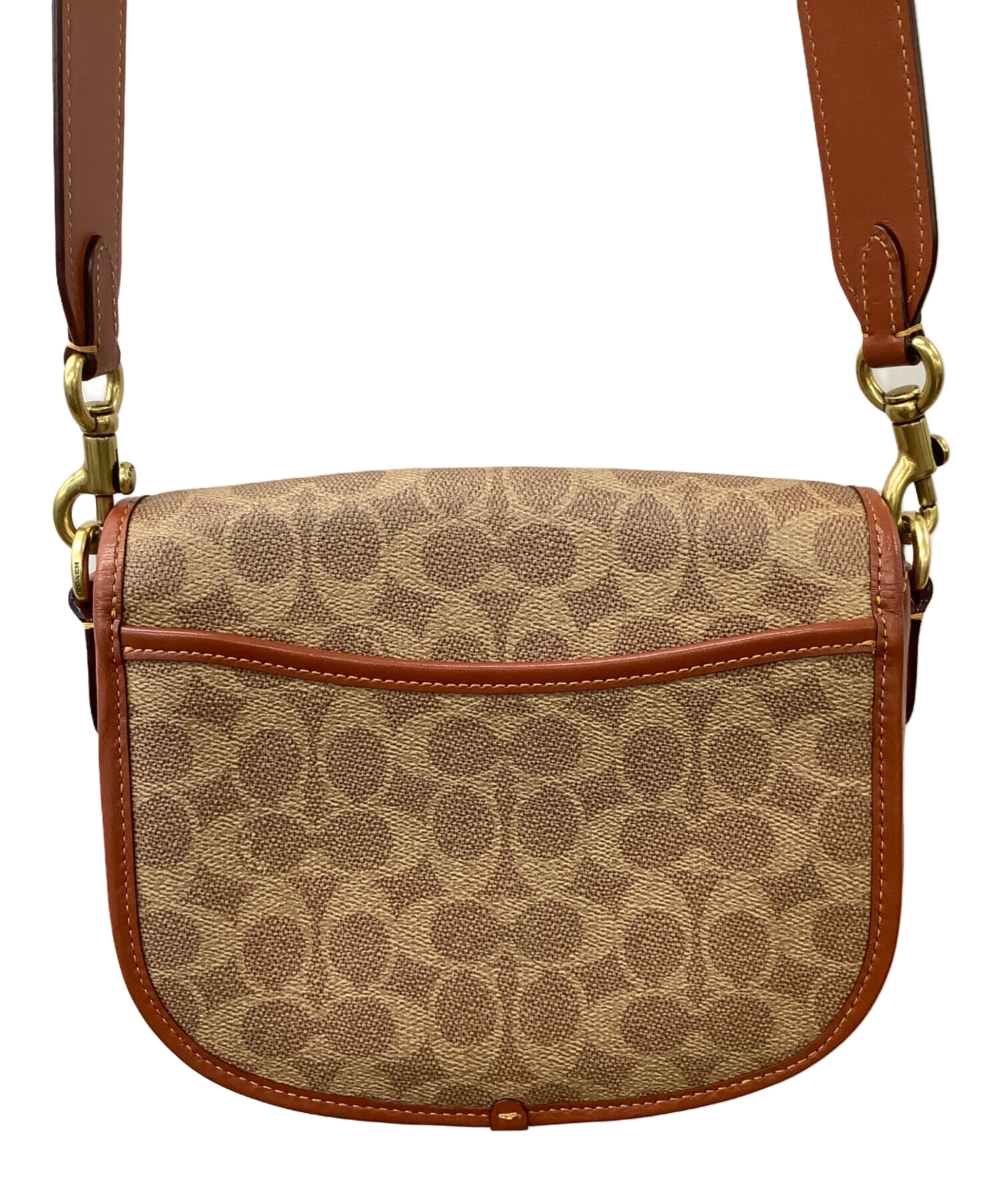 中古・古着通販】COACH (コーチ) ショルダーバッグ ブラウン×ベージュ