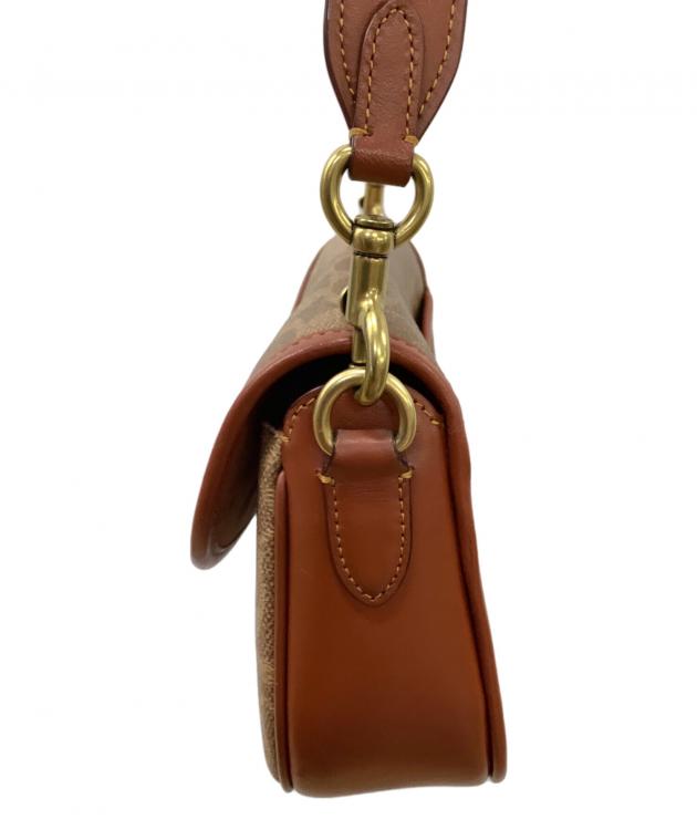 中古・古着通販】COACH (コーチ) ショルダーバッグ ブラウン×ベージュ