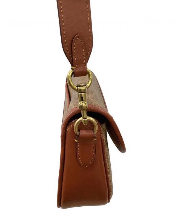 中古・古着通販】COACH (コーチ) ショルダーバッグ ブラウン×ベージュ