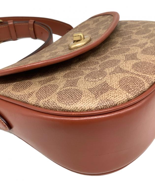 中古・古着通販】COACH (コーチ) ショルダーバッグ ブラウン×ベージュ