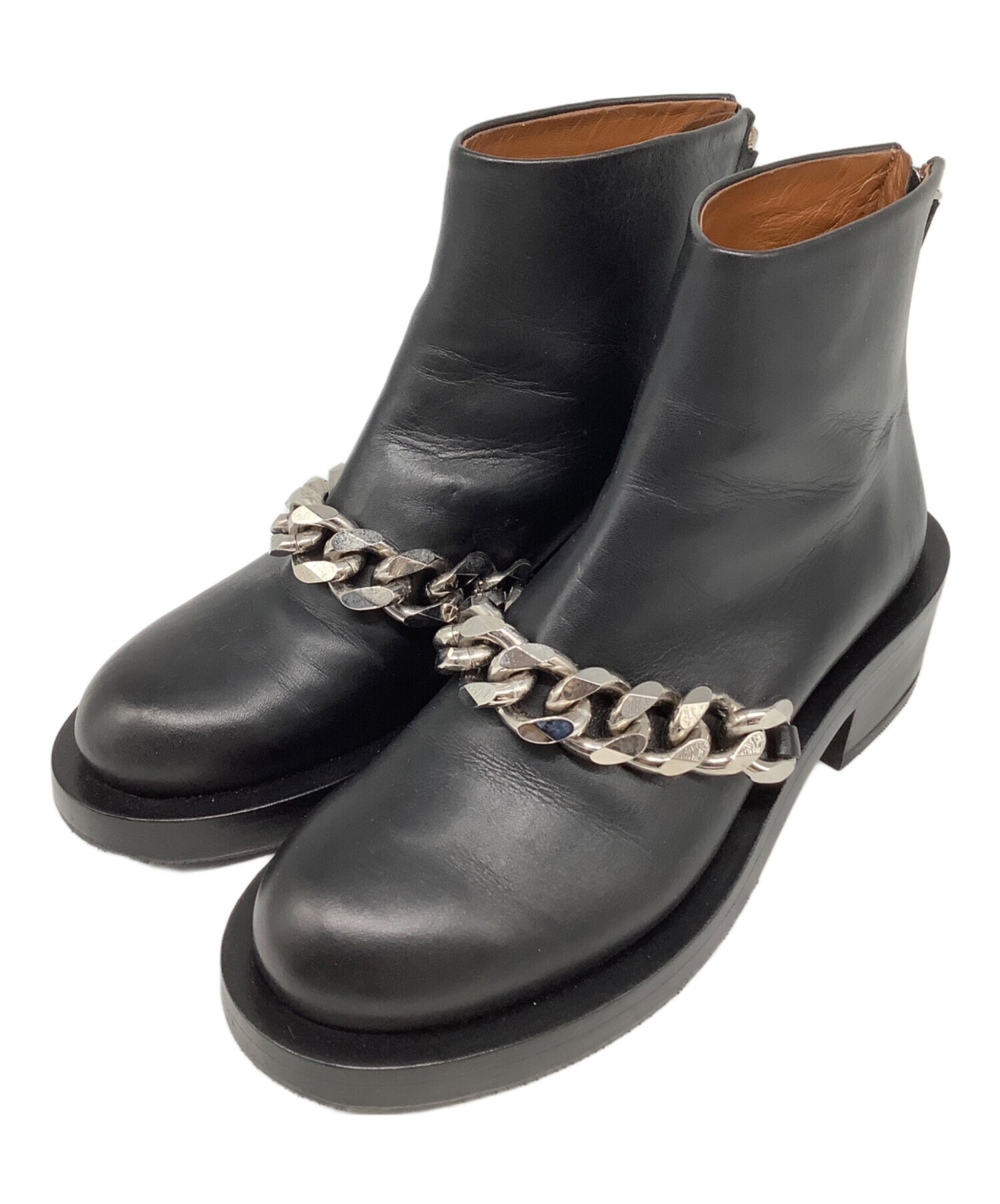 中古・古着通販】GIVENCHY (ジバンシィ) チェーンブーツ ブラック