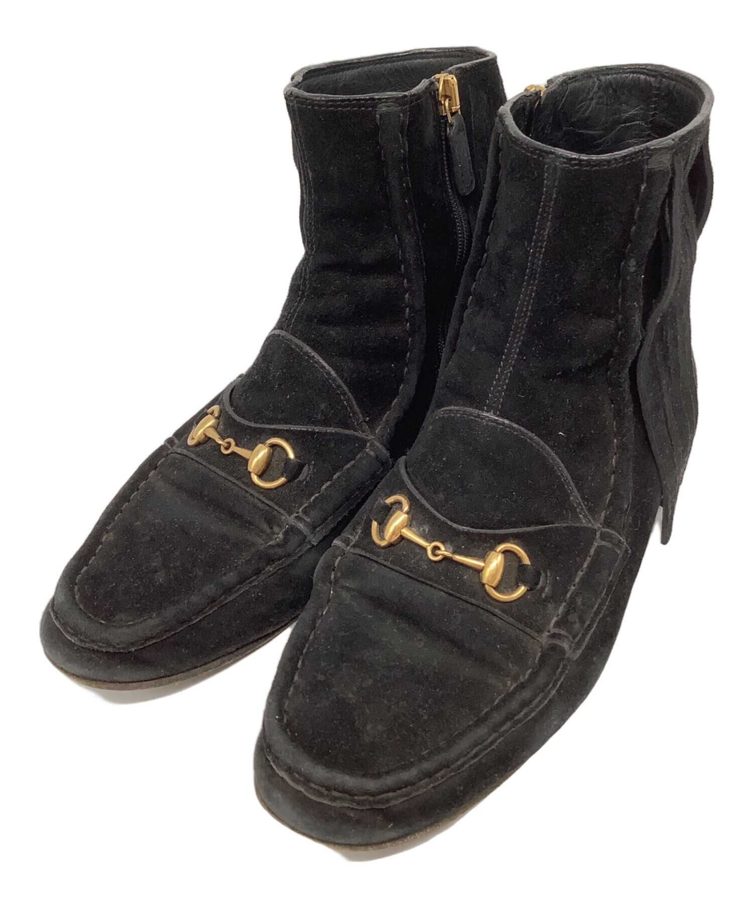 中古・古着通販】GUCCI (グッチ) ホースビットスウェードフリンジ