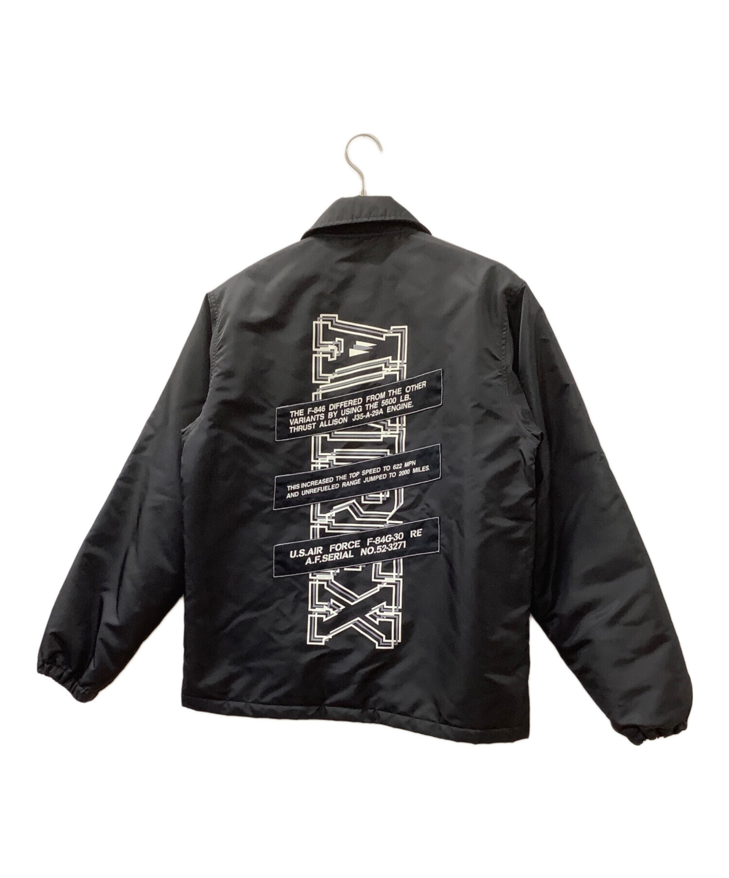 中古・古着通販】AVIREX (アヴィレックス) 中綿ジャケット ブラック