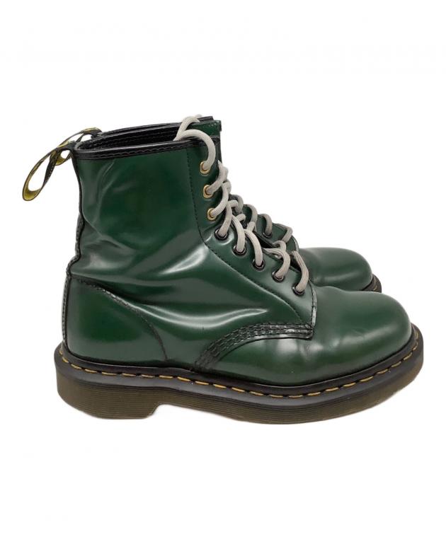 Dr.Martens ドクターマーチン 1460 8ホール グリーン 緑 UK8 中古・古着通販】Dr.Martens (ドクターマーチン) 8ホールブーツ