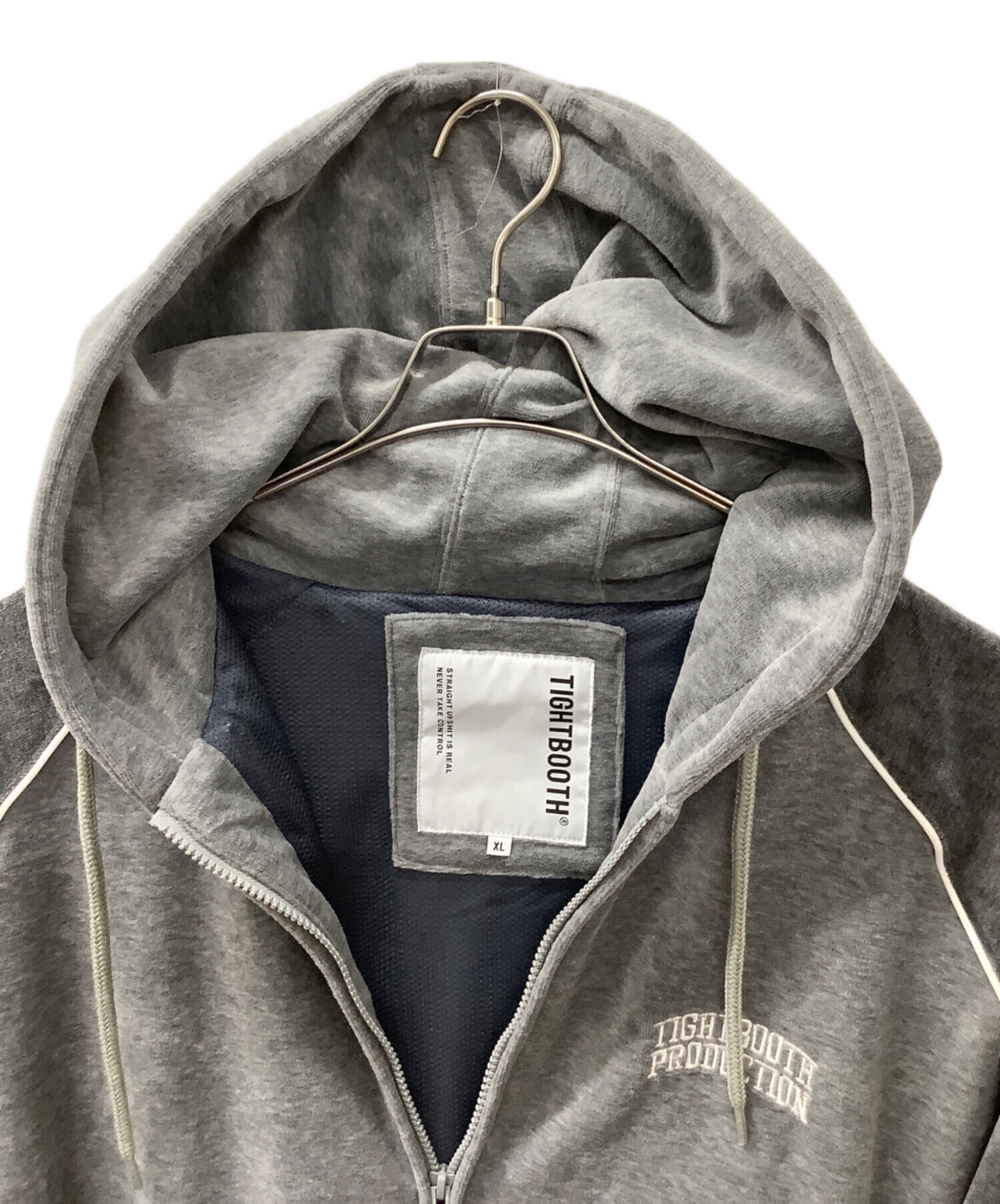 TIGHTBOOTH VELOUR PIPING HOODED JKT XL