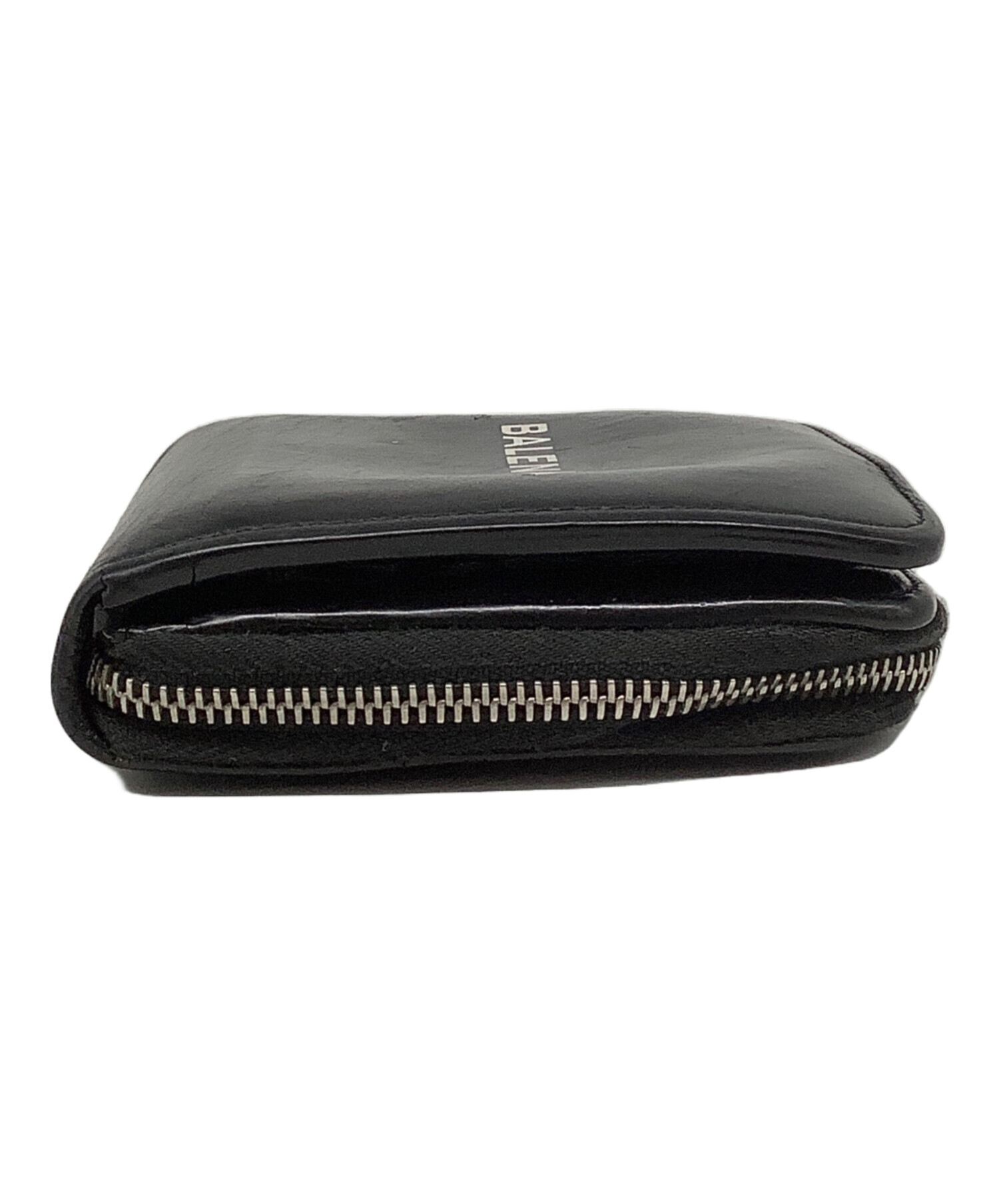 中古・古着通販】BALENCIAGA (バレンシアガ) 2つ折り財布 ブラック