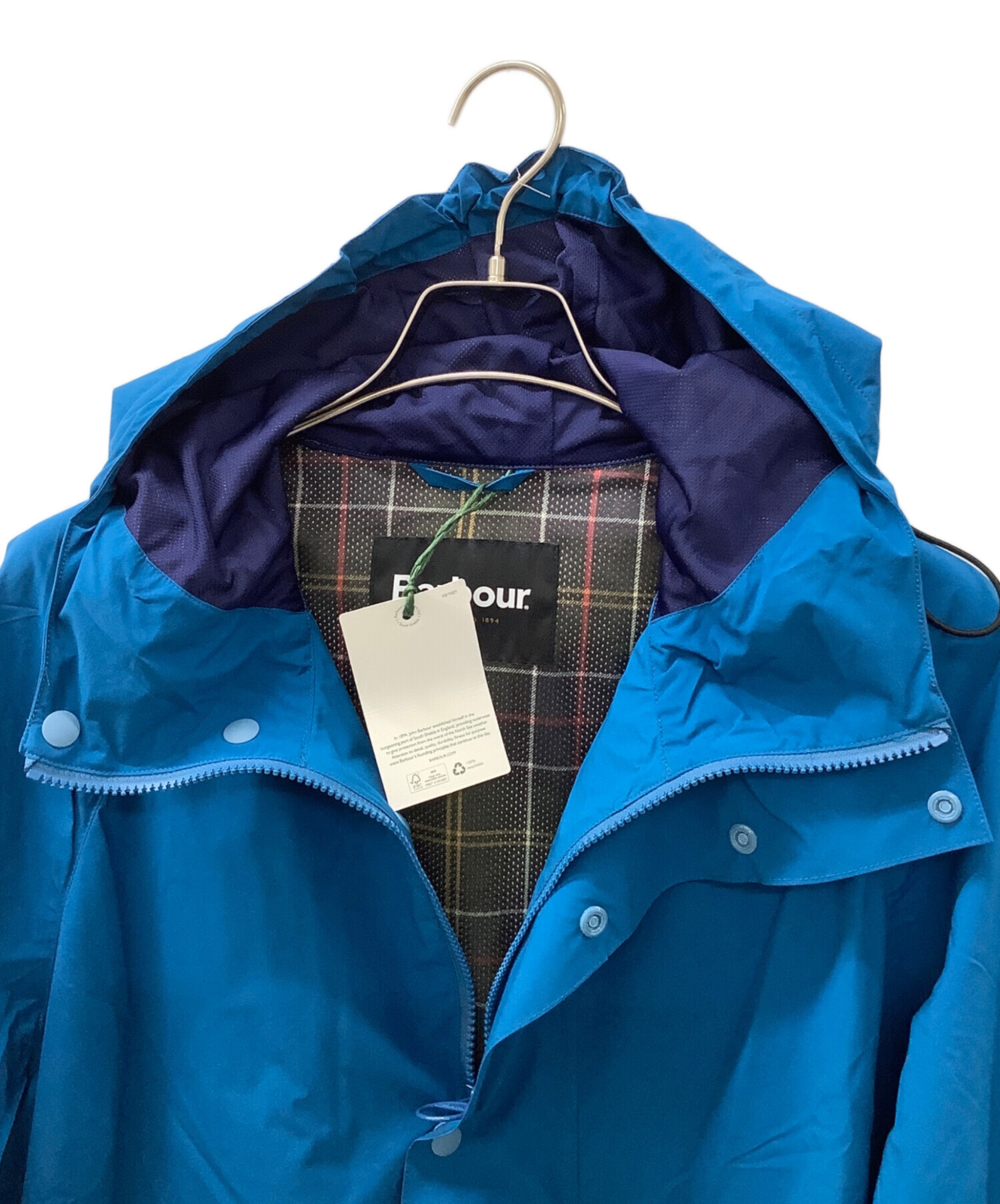 Barbour バブアー BORDER ステンカラーコート M ブルー 青 Barbour（バブアー） ステンカラーコート BARBOUR: 別注 パッカブル