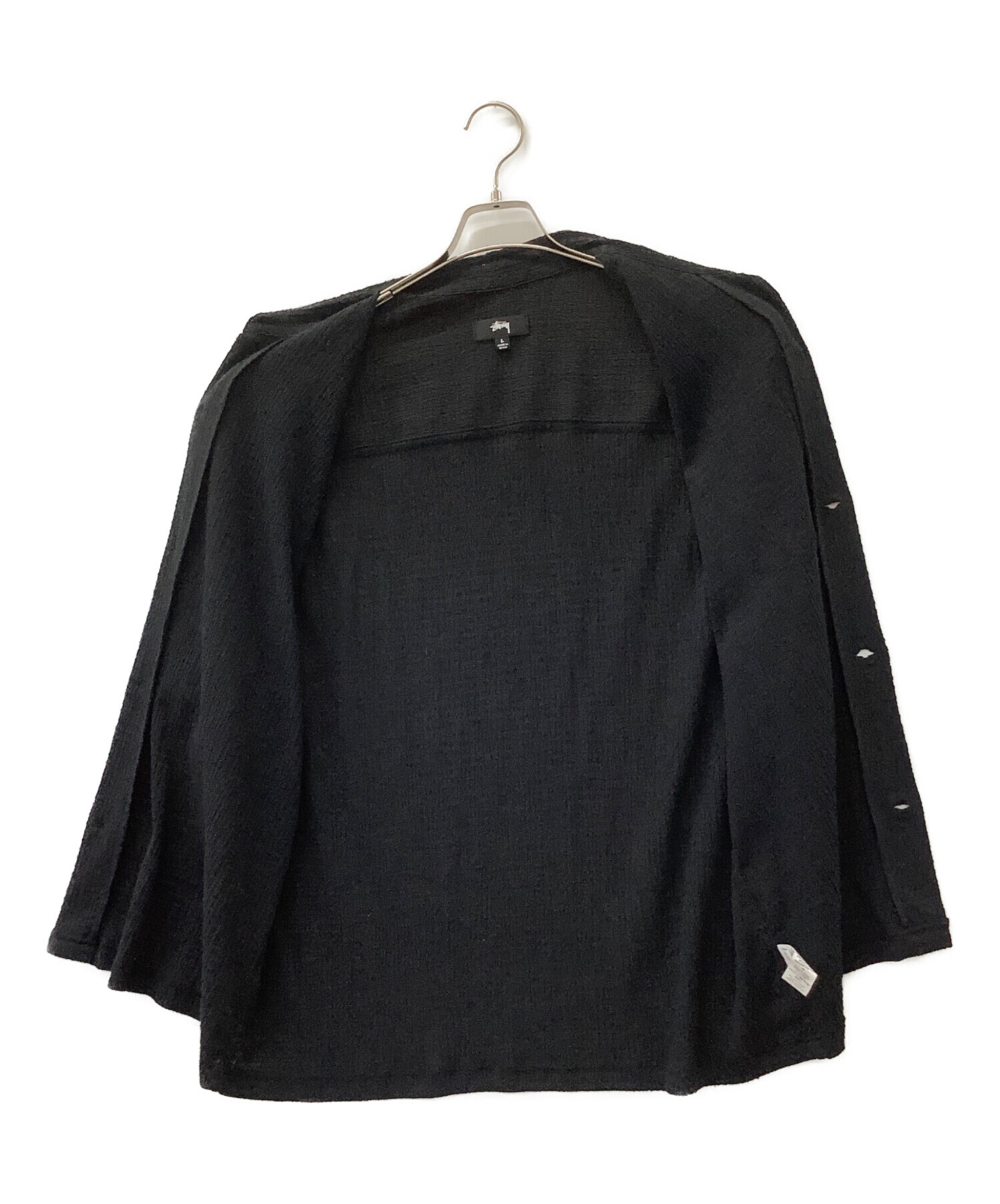 中古・古着通販】stussy (ステューシー) 半袖シャツ ブラック サイズ:L