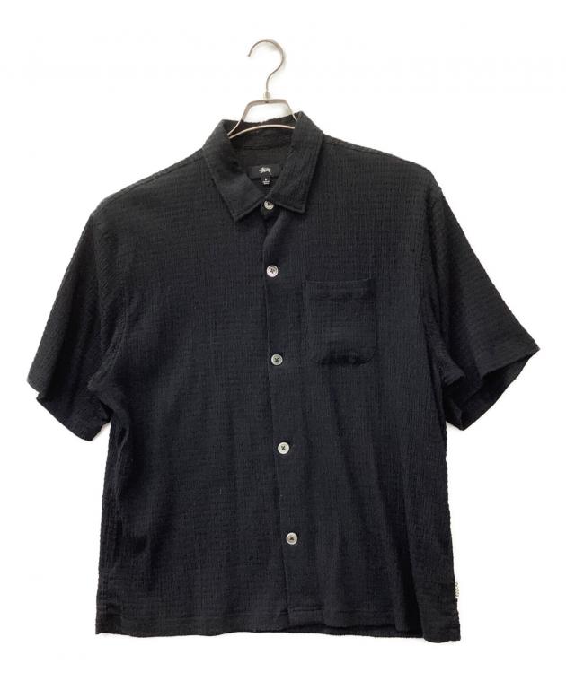 Stussy 半袖シャツ Lサイズ 中古・古着通販】stussy (ステューシー) 半袖シャツ ブラック サイズ:L