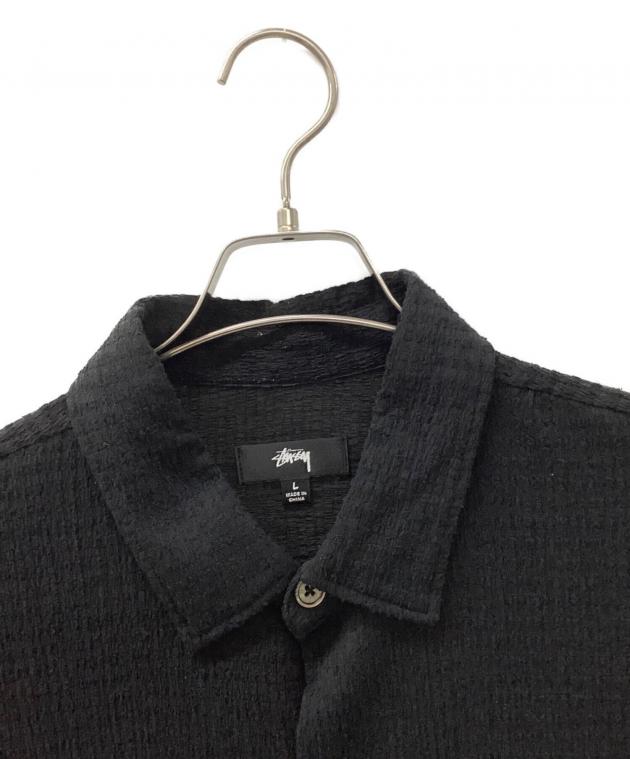 中古・古着通販】stussy (ステューシー) 半袖シャツ ブラック サイズ:L