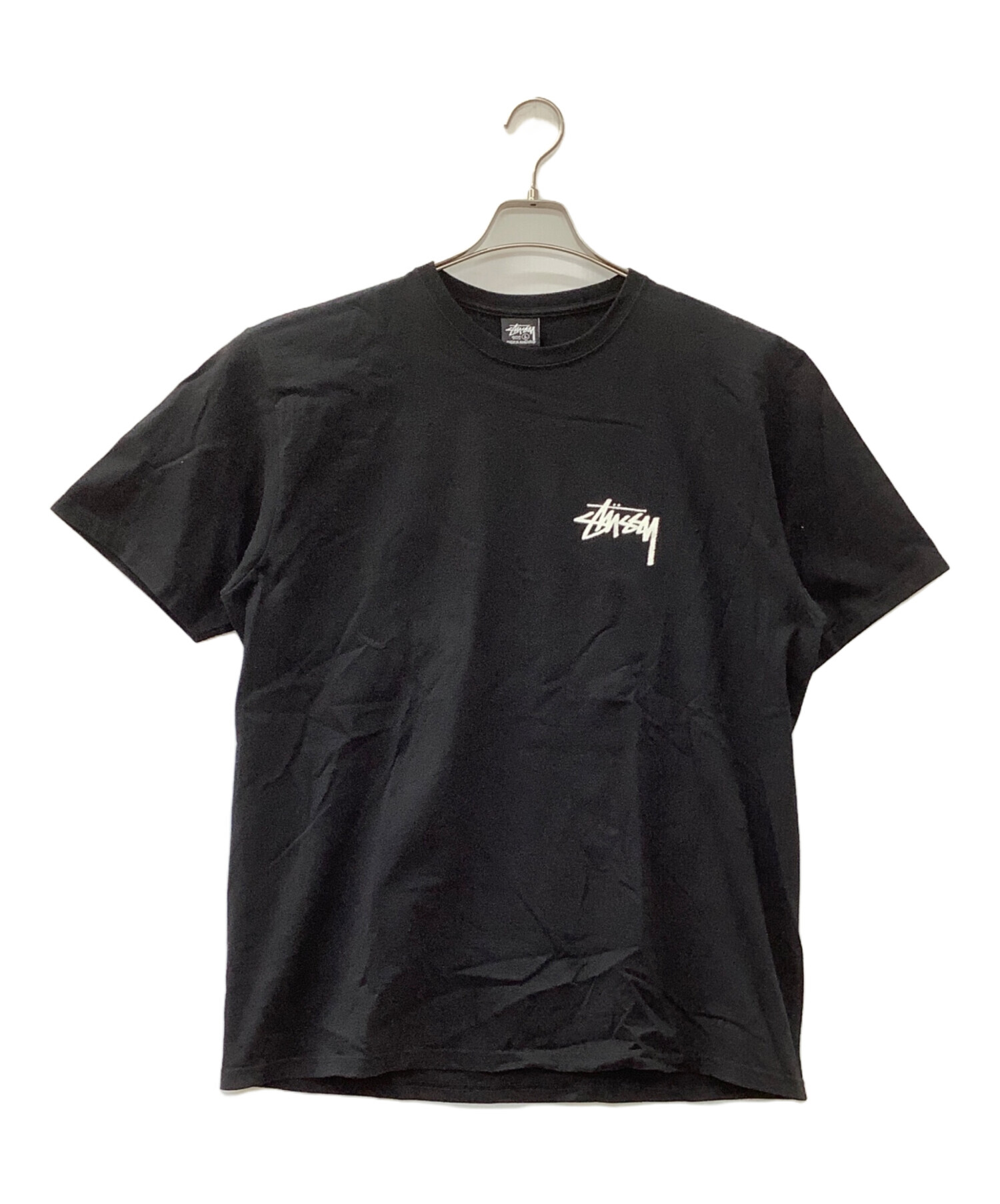 ☆古着　STUSSY　ステューシー　黒　Tシャツ　サイズ：Ｌ　中古品 中古・古着通販】stussy (ステューシー) Tシャツ ブラック サイズ:L