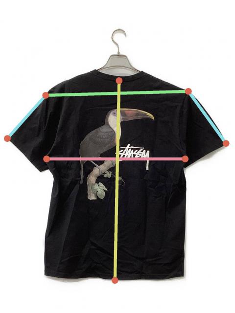 ☆古着　STUSSY　ステューシー　黒　Tシャツ　サイズ：Ｌ　中古品 中古・古着通販】stussy (ステューシー) プリントTシャツ ブラック