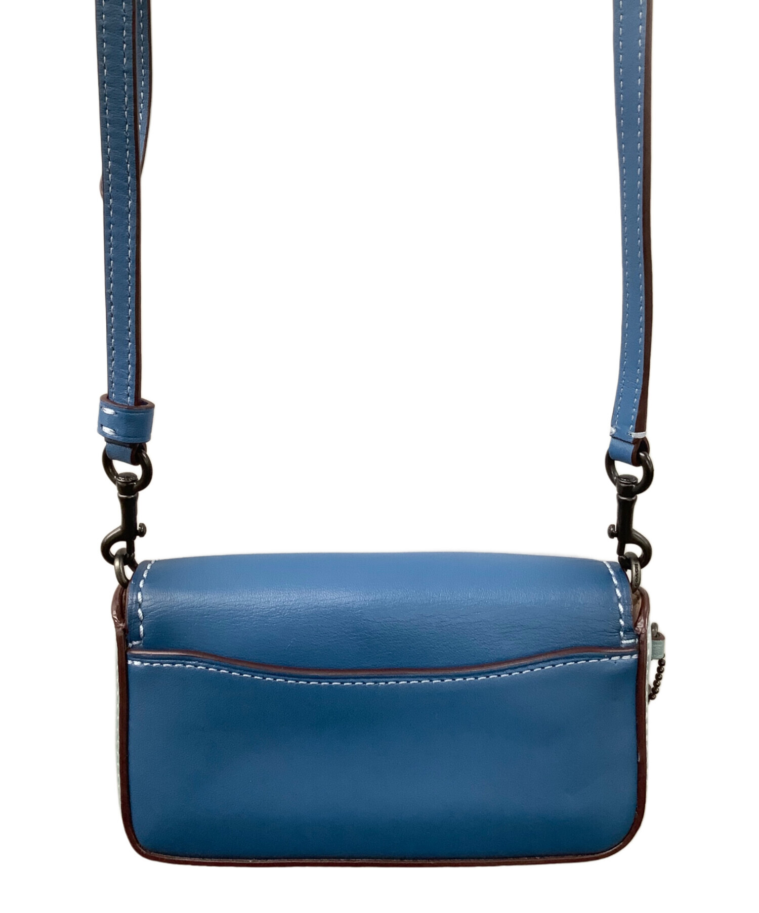 中古・古着通販】COACH (コーチ) ショルダーバッグ ブルー｜ブランド