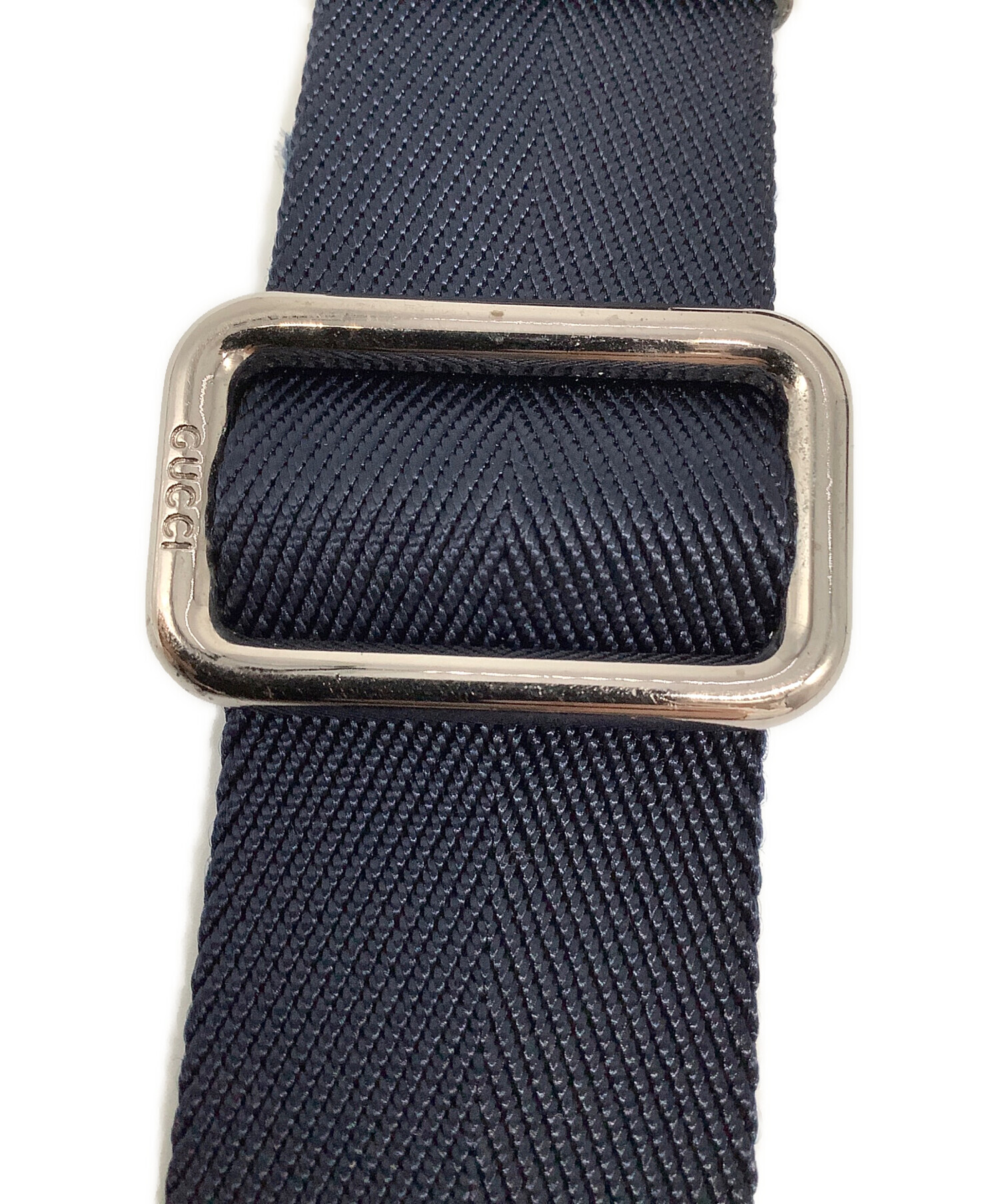 中古・古着通販】GUCCI (グッチ) ショルダーストラップ ネイビー