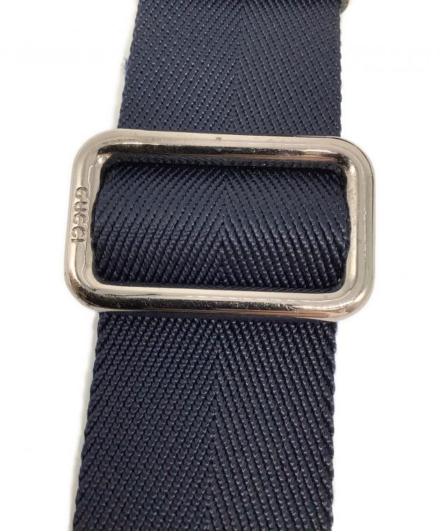 GUCCI☆ストラップ☆送料込 中古・古着通販】GUCCI (グッチ) ショルダーストラップ ネイビー