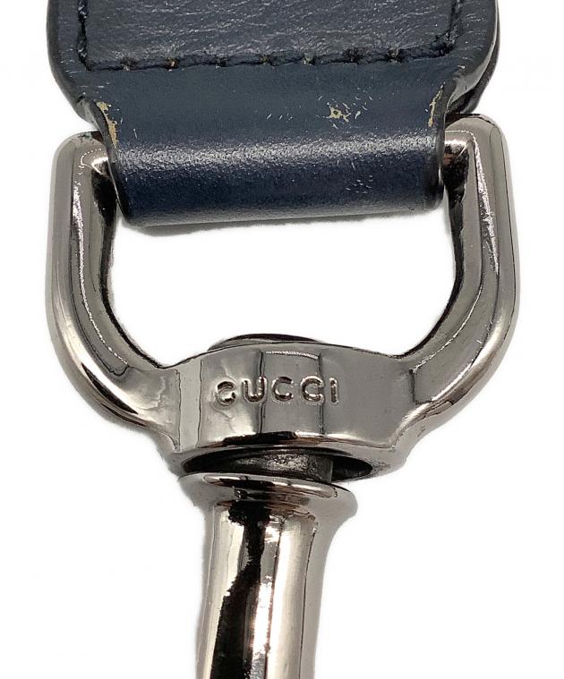 GUCCI☆ストラップ☆送料込 中古・古着通販】GUCCI (グッチ) ショルダーストラップ ネイビー