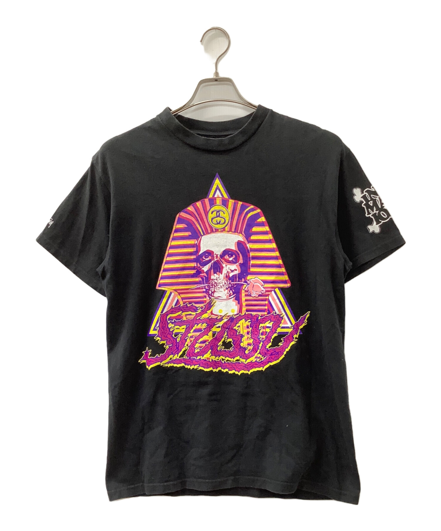 中古・古着通販】stussy (ステューシー) 半袖カットソー ブラック 