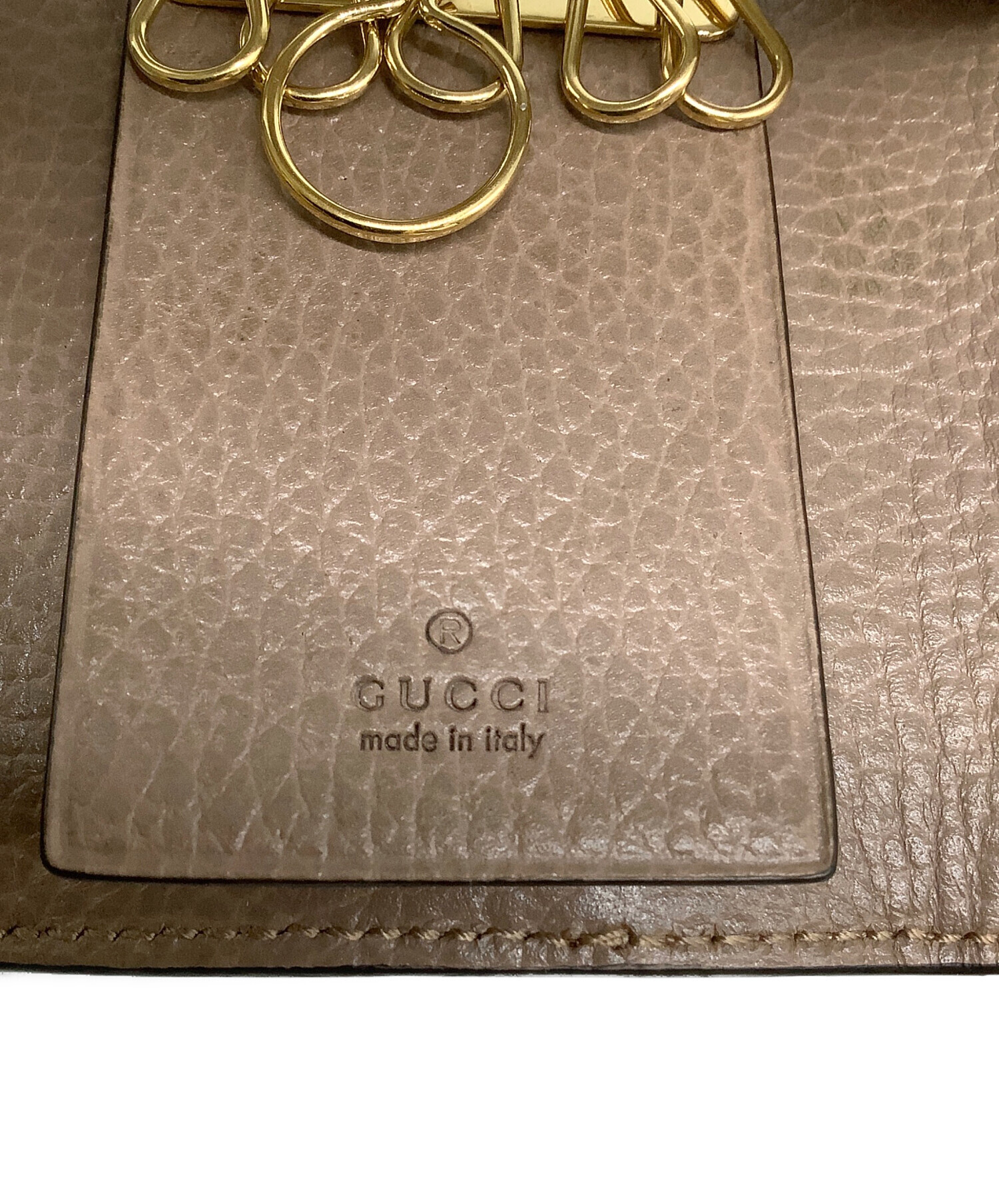 中古・古着通販】GUCCI (グッチ) GG キーケース ベージュ｜ブランド