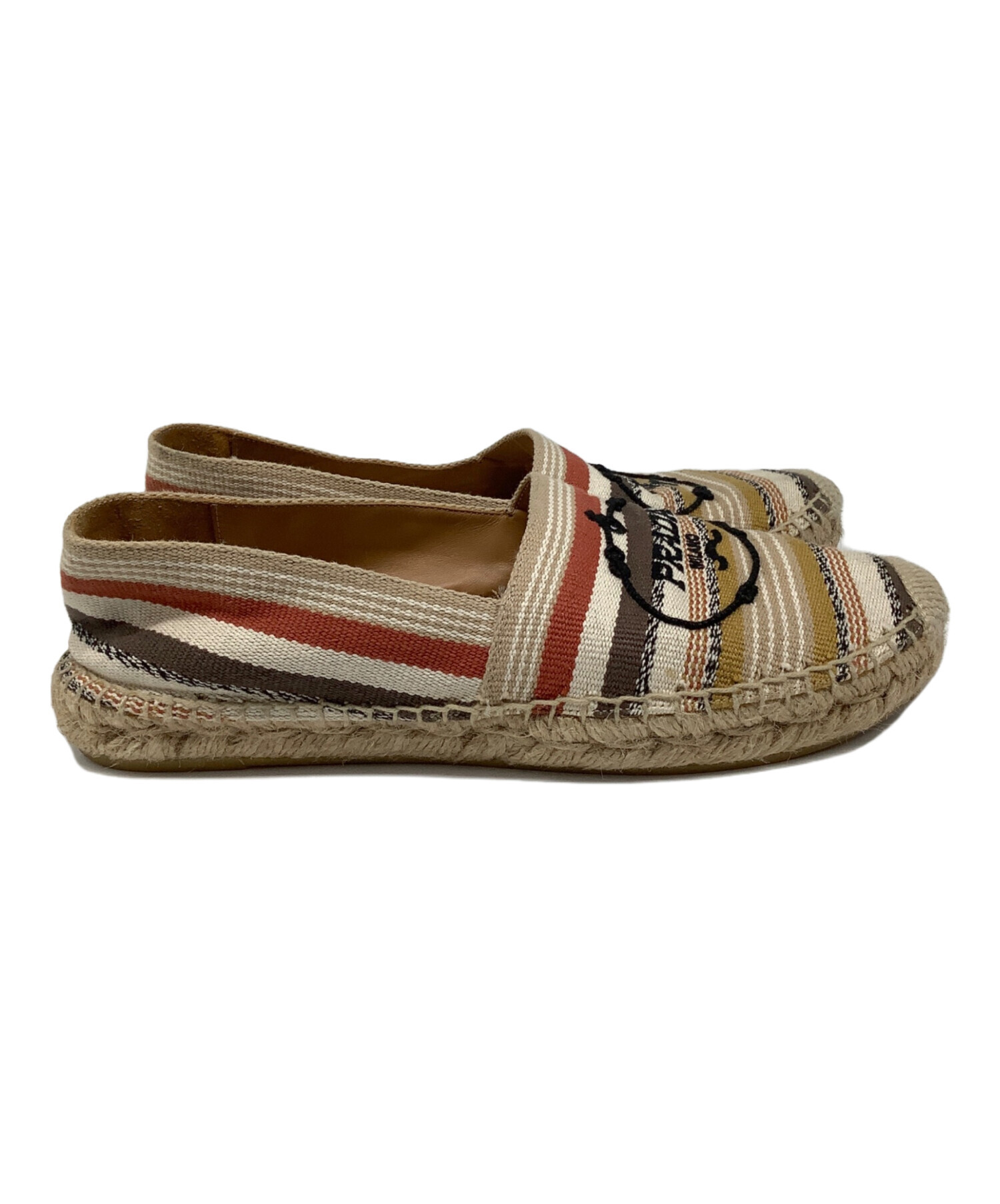 中古・古着通販】PRADA (プラダ) フラットシューズ ベージュ サイズ:37 