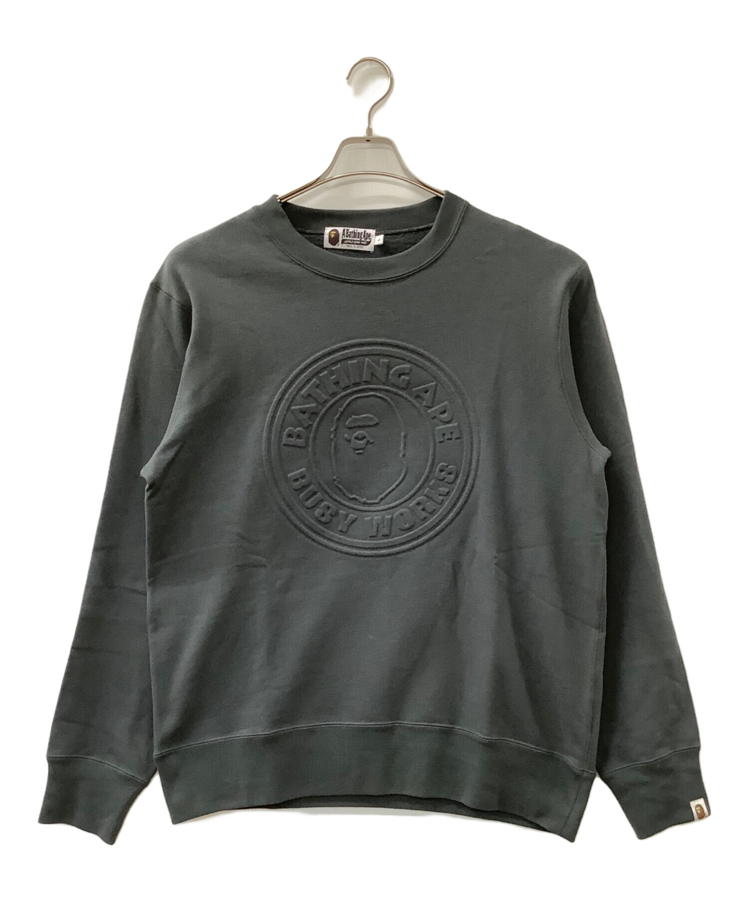 スウェット A BATHING APE アベイシングエイプ クルーネックスウェット L