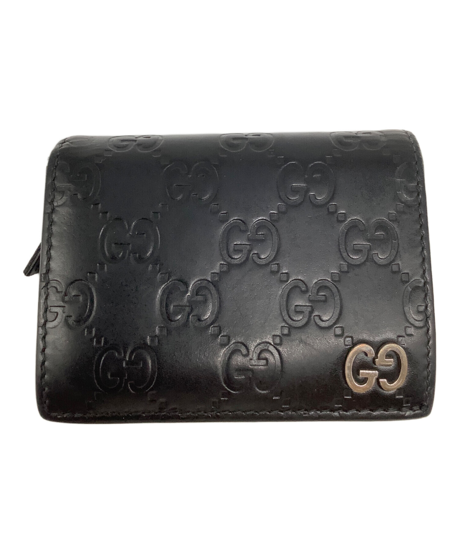 中古・古着通販】GUCCI (グッチ) コンパクトウォレット ブラック