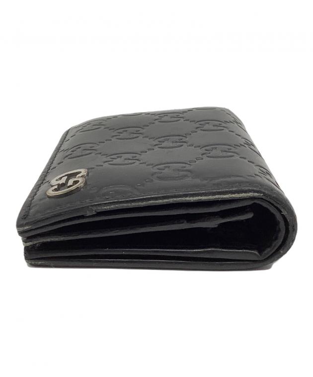 中古・古着通販】GUCCI (グッチ) コンパクトウォレット ブラック